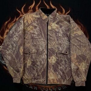 Realtree Brown Camouflage Bomber Jacket